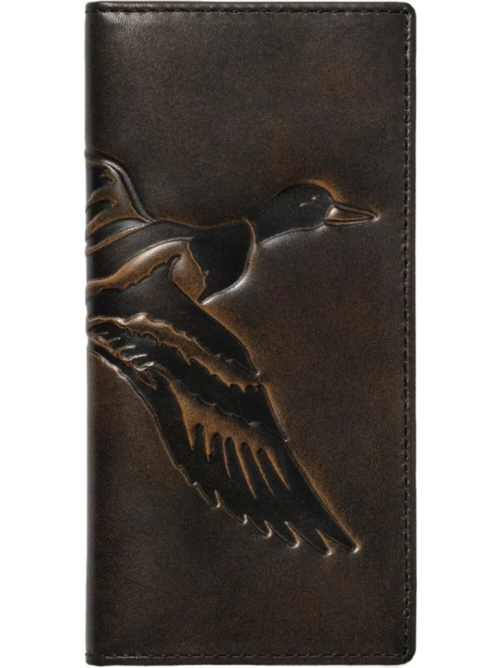 Stylish Black Long Bifold Wallet for Men | Durable Hunting & Rodeo Design